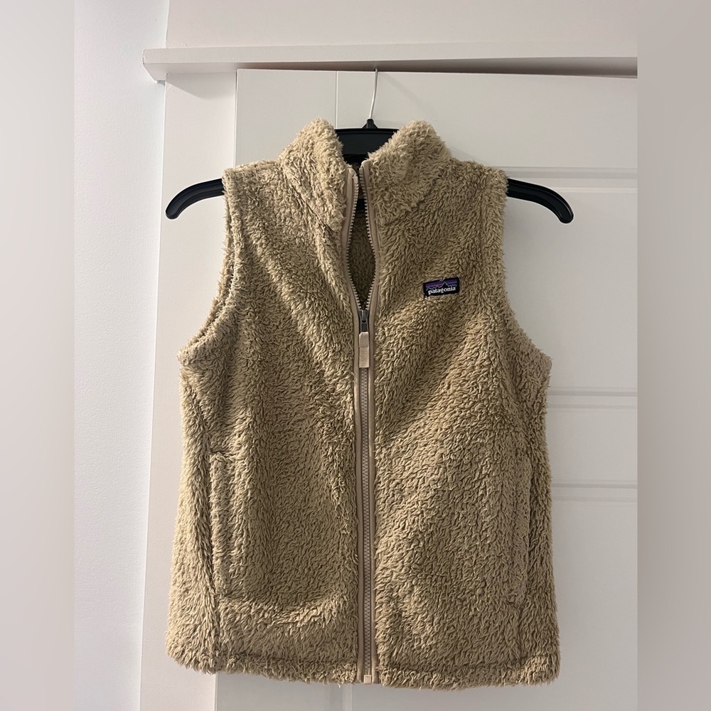 Patagonia Tan Fleece Girls Vest